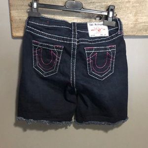 True Religion jean Bermuda denim shorts